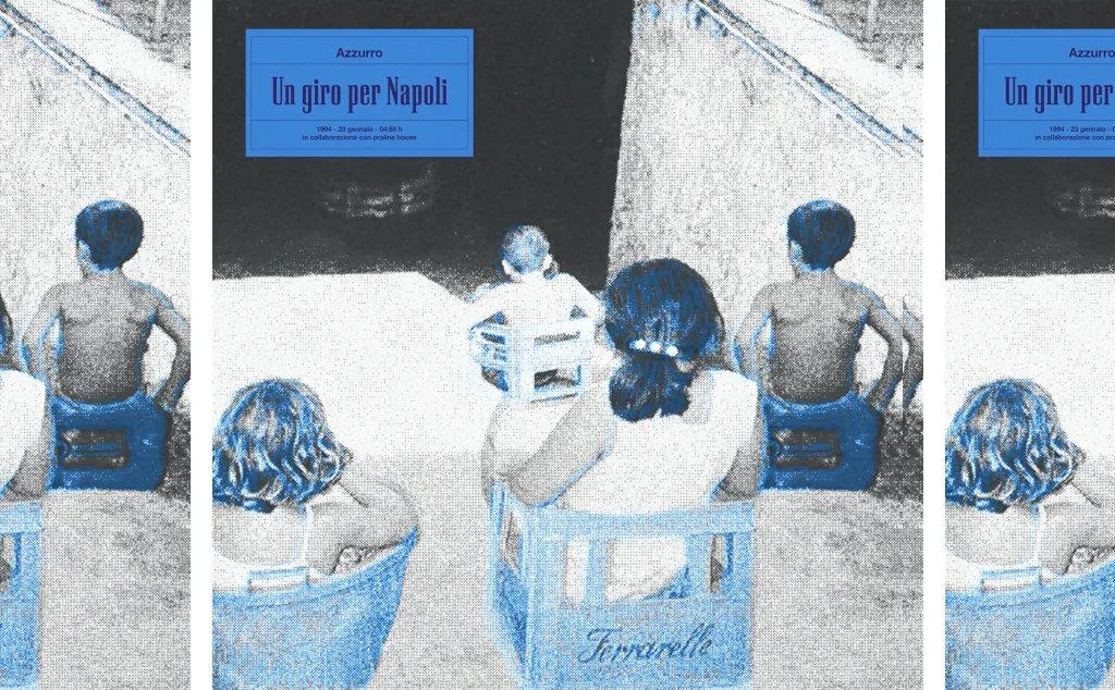 Azzurro single artwork for Un Giro Per Napoli, 2026