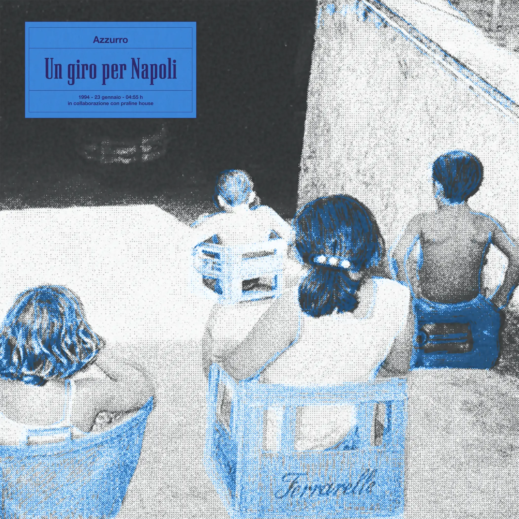 Azzurro single artwork for Un Giro Per Napoli, 2026
