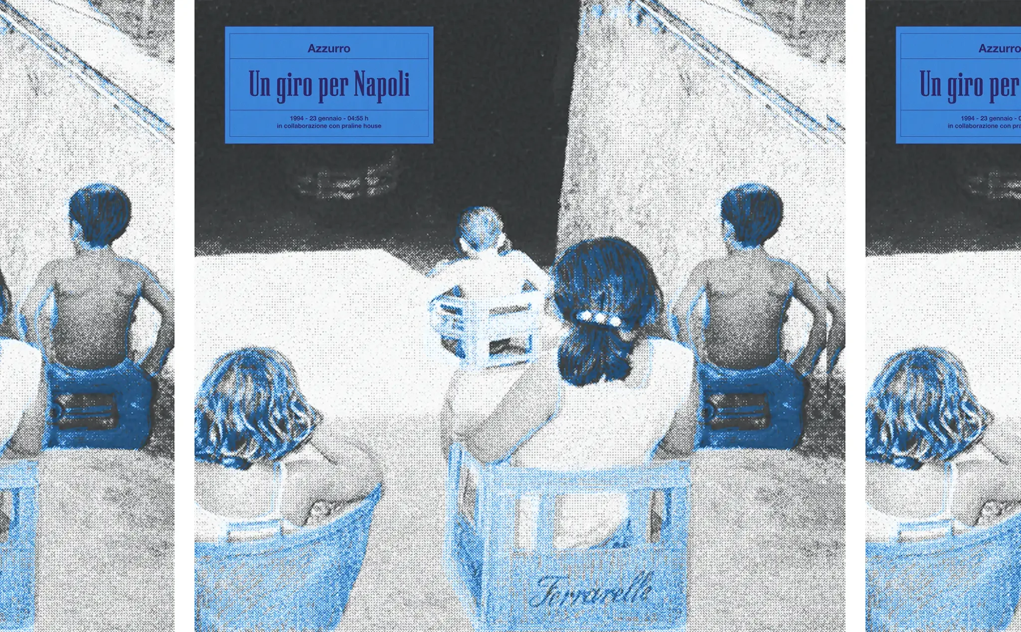 Azzurro single artwork for Un Giro Per Napoli, 2026